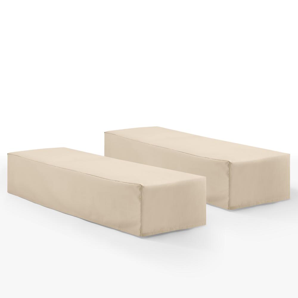 2Pc Outdoor Chaise Lounge Furniture Cover Set. Picture 1