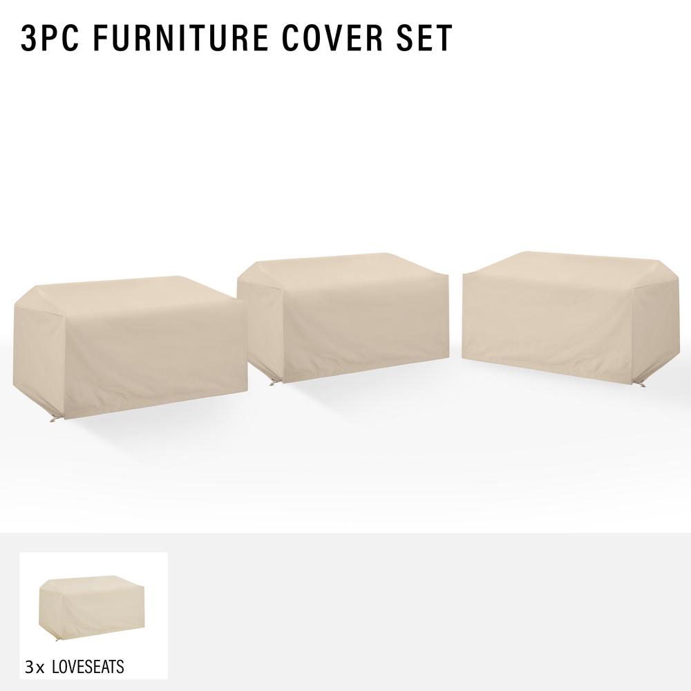 3Pc Outdoor Sectional Furniture Cover Set. Picture 3