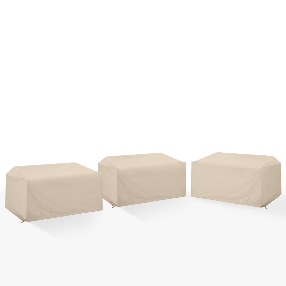 3Pc Outdoor Sectional Furniture Cover Set. Picture 1