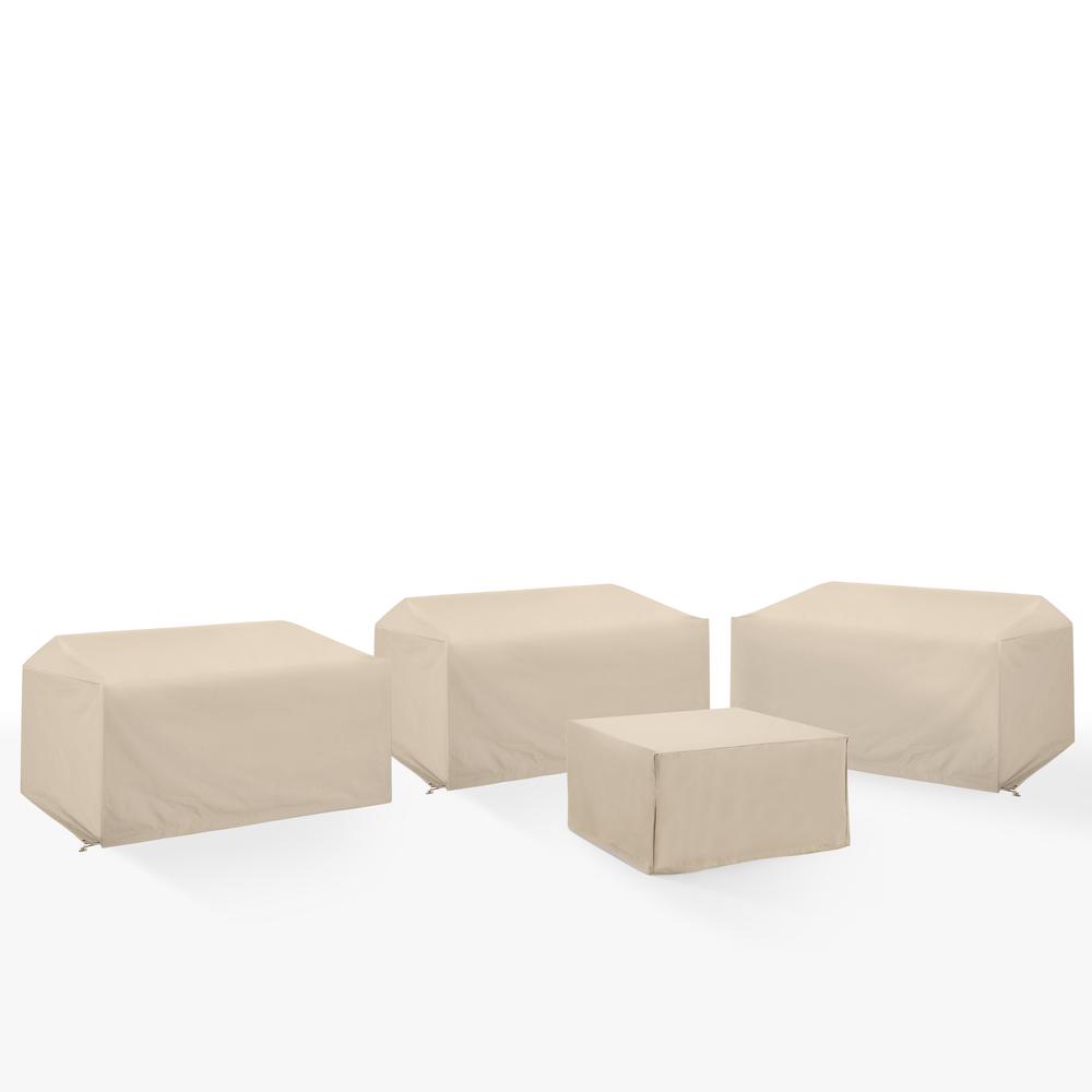 4Pc Outdoor Sectional Furniture Cover Set. Picture 1