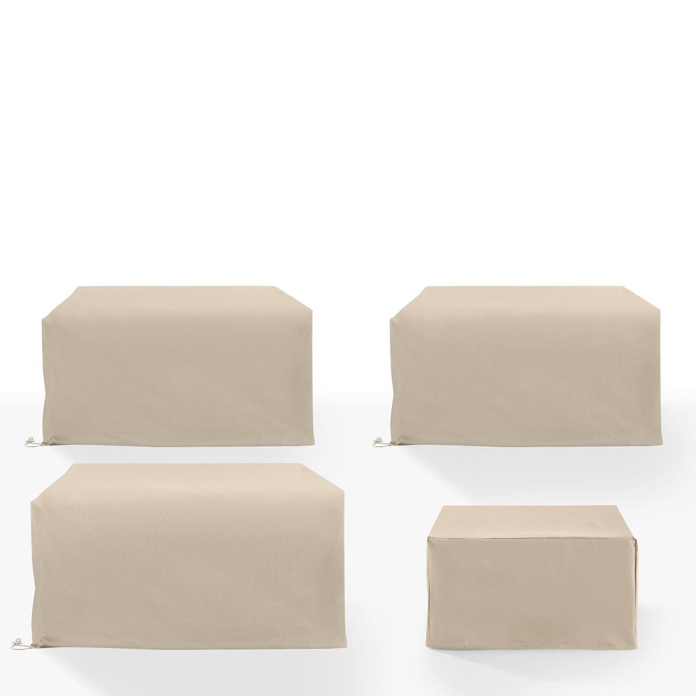 4Pc Outdoor Sectional Furniture Cover Set. Picture 2