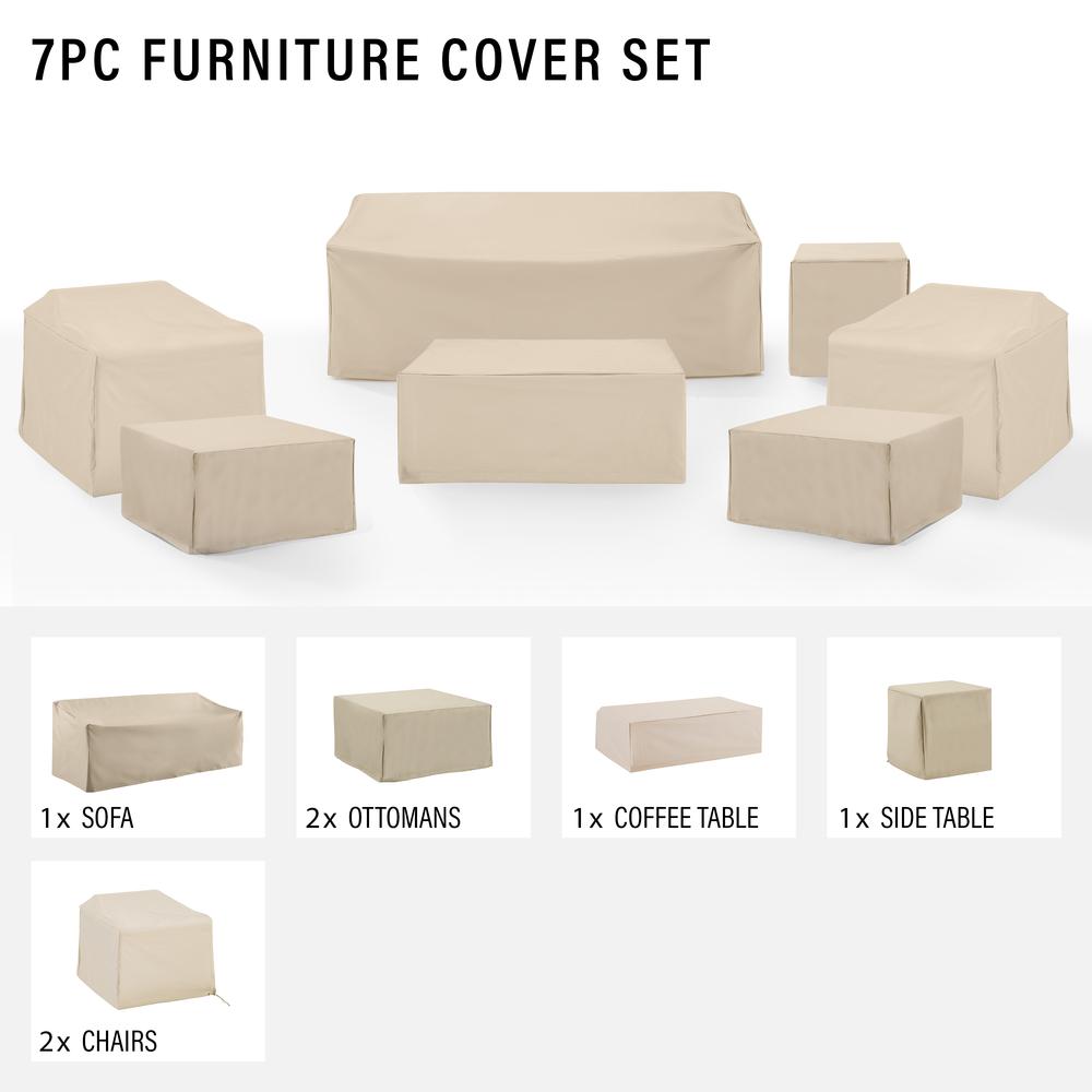 7Pc Outdoor Furniture Cover Set. Picture 3