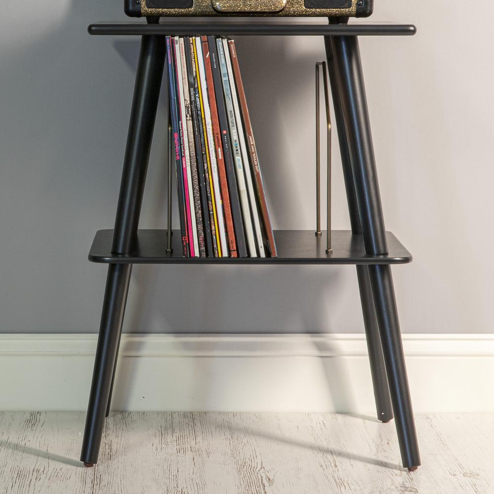 Manchester Turntable Stand In Black. Picture 3