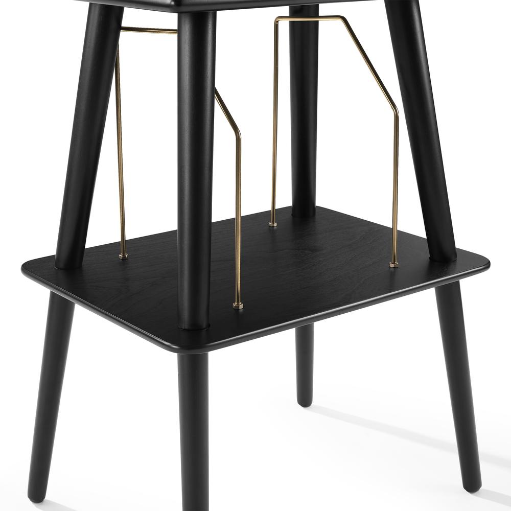 Manchester Turntable Stand In Black. Picture 9