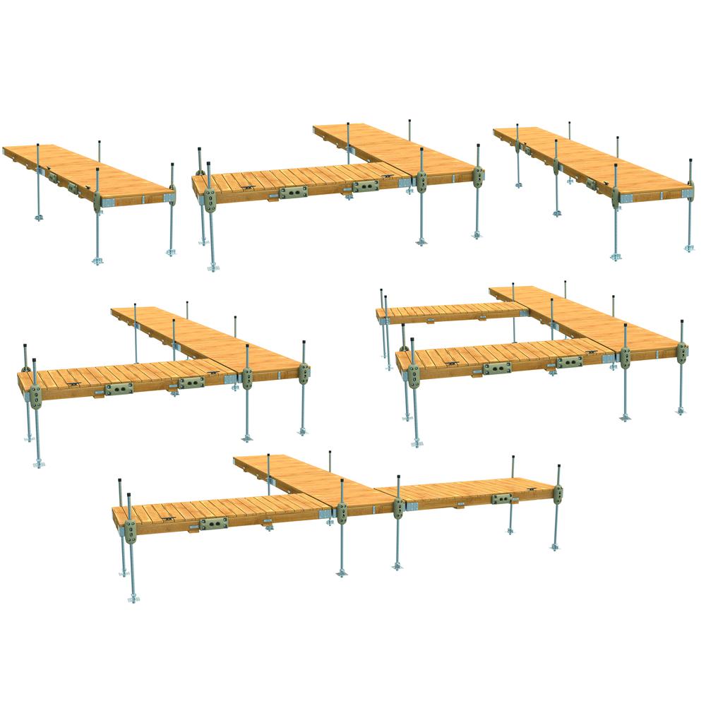 Commercial Grade Stationary Dock Kit - 4'x10'. Picture 6