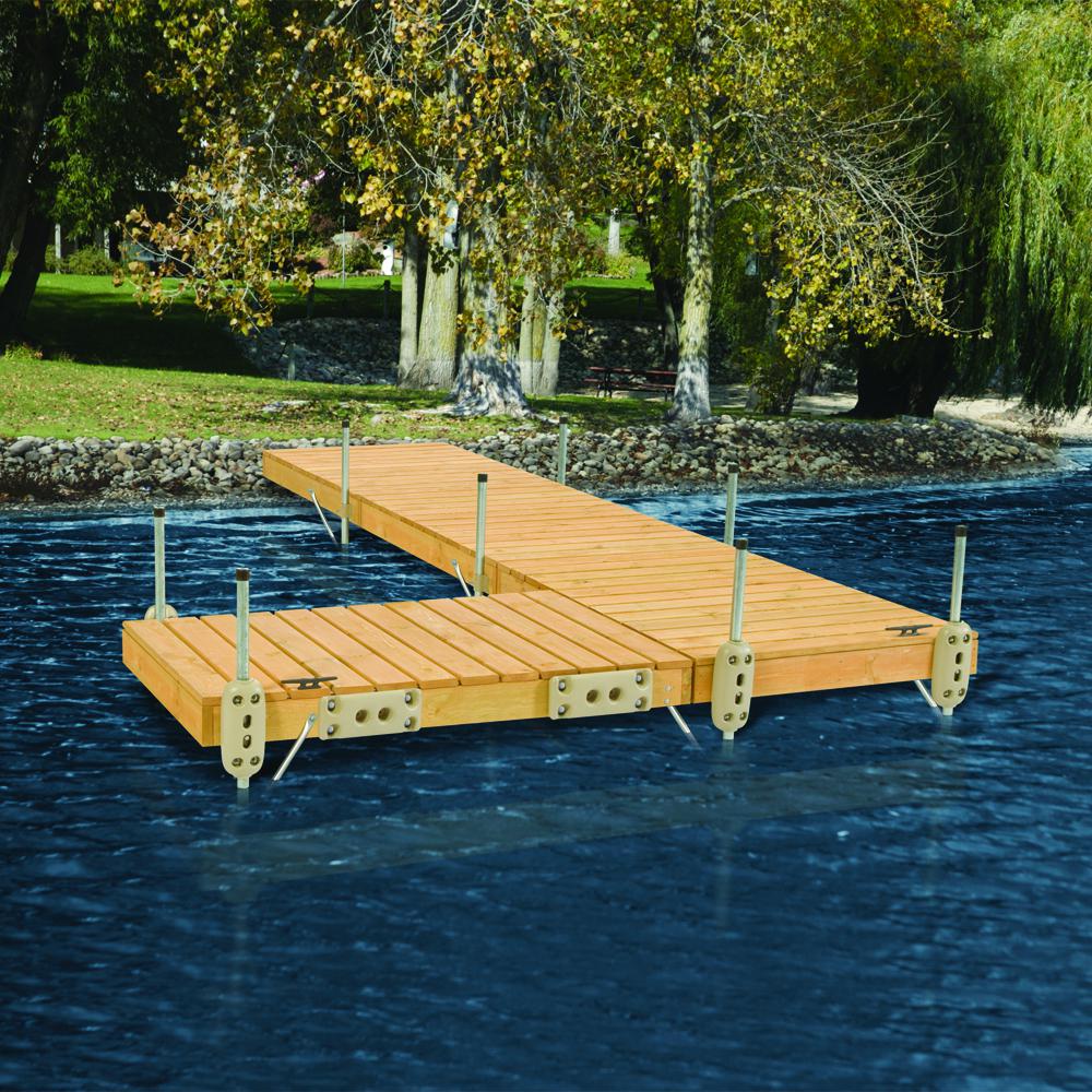 Pre-Built Standard Roll In Dock with Wood Frame & Top - 4'x6'. Picture 2