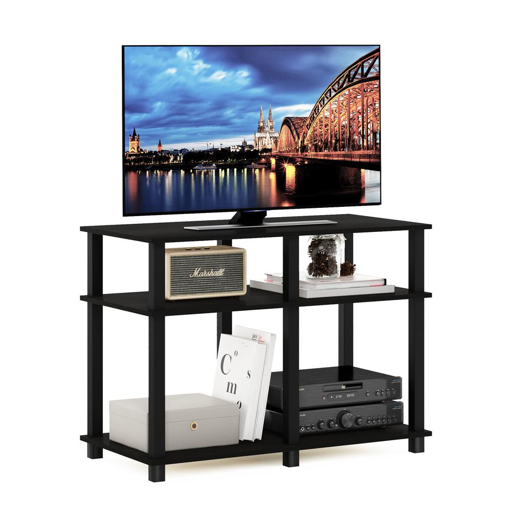 Furinno Romain Turn-N-Tube TV Stand for TV up to 40 Inch, Espresso/Black. Picture 4