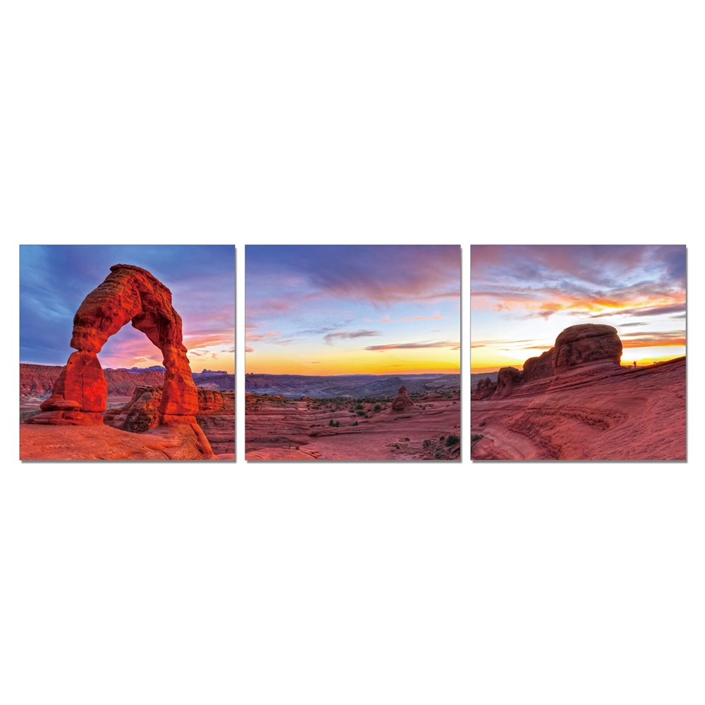 SENIK Declicate Arch 3-Panel MDF Framed Photography Triptych Print, 72 x 24-in. The main picture.