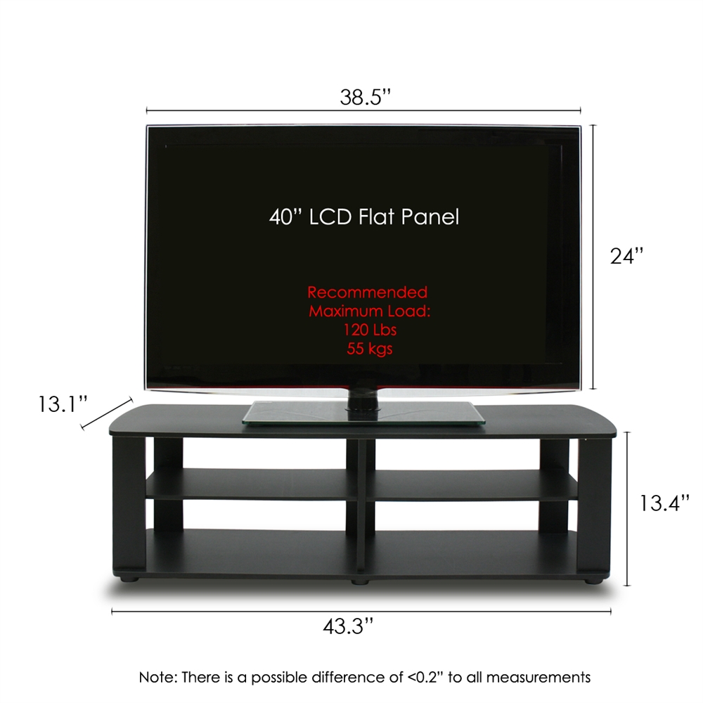 THE Entertainment Center TV Stand, Black. Picture 2