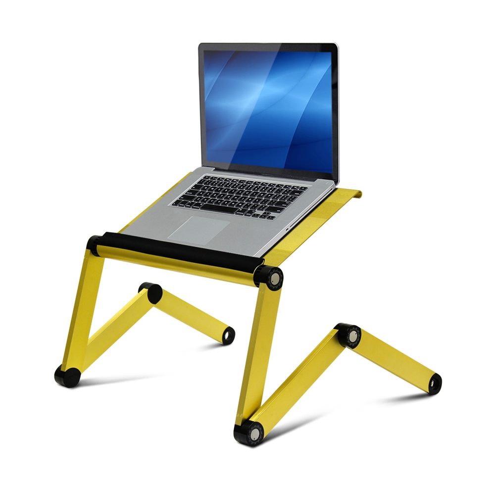Ergonomics Aluminum Vented AdJustable Multi-functional Laptop Desk Portable Bed Tray. Picture 2