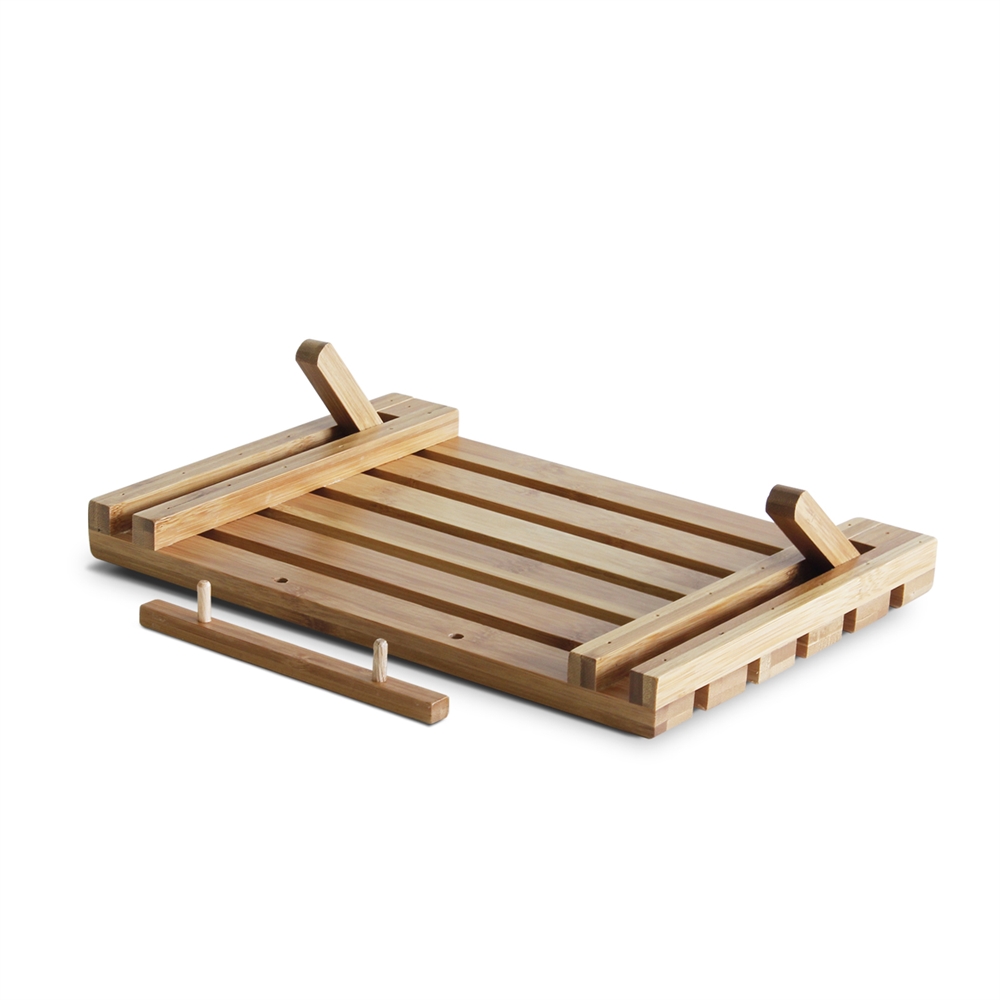 Bamboo Notebook Cooling Desk Tray, Natural. Picture 4