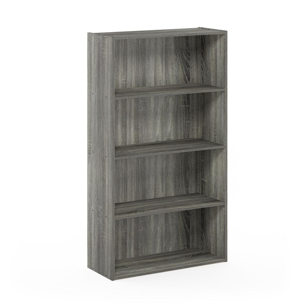 Furinno Pasir 4 Tier Open Shelf, French Oak Grey. Picture 1
