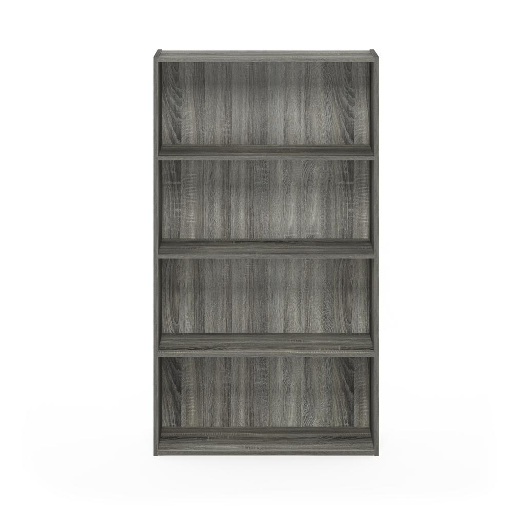 Furinno Pasir 4 Tier Open Shelf, French Oak Grey. Picture 2