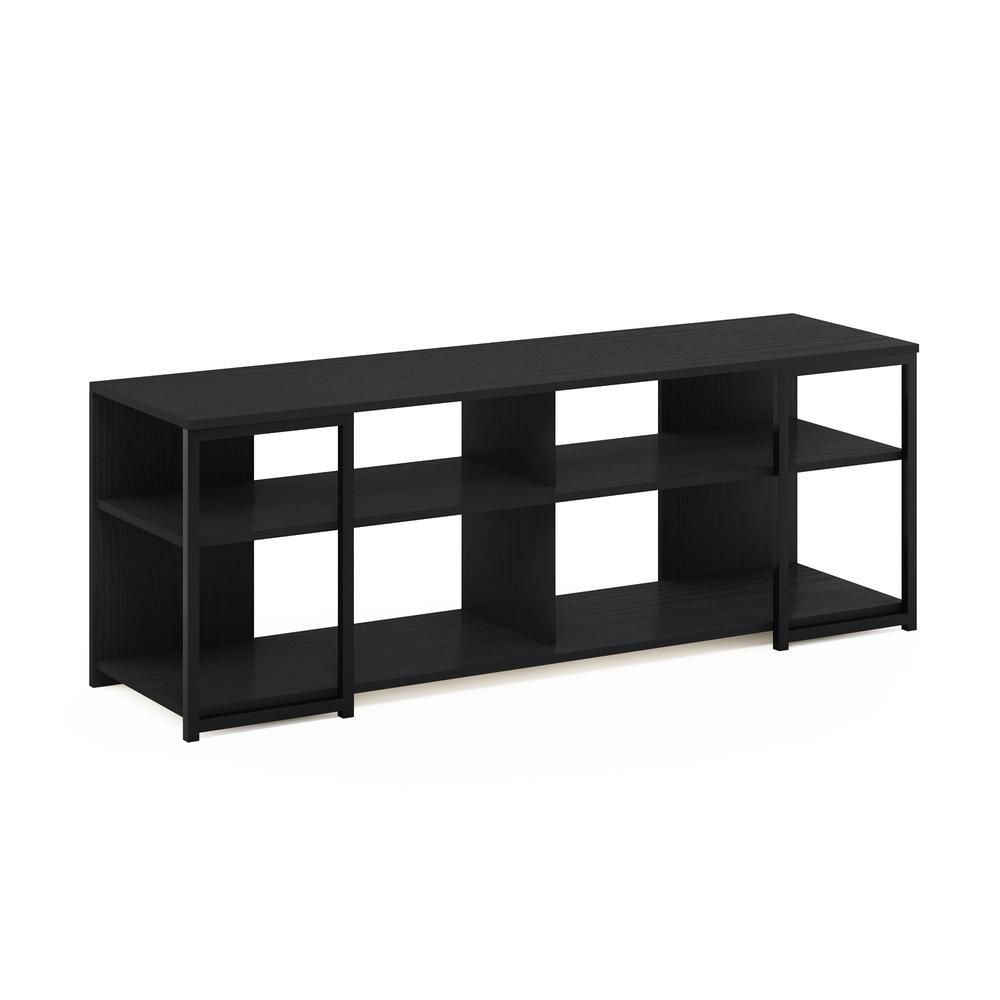 Furinno Camnus Modern Living TV Stand for TVs up to 65 Inch, Americano/Black. Picture 1