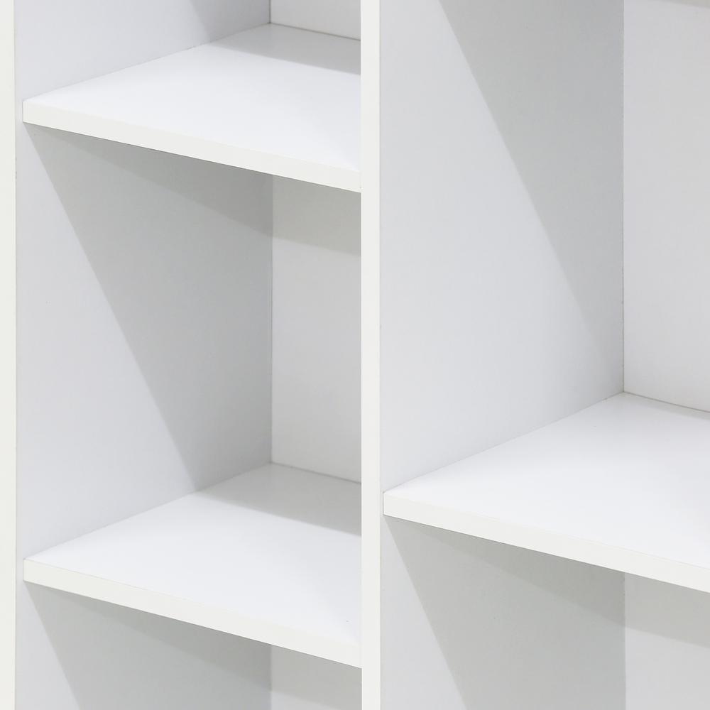 Furinno 11-Cube Reversible Open Shelf Bookcase, White. Picture 7