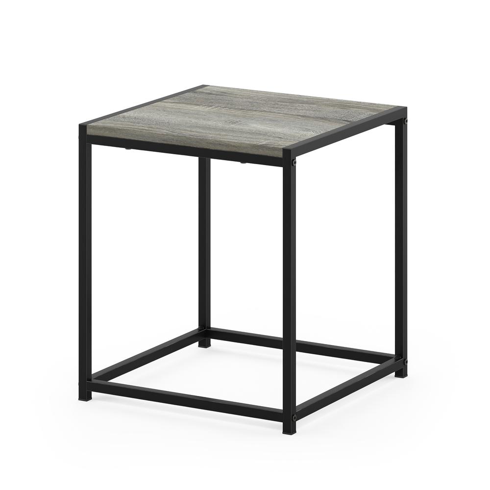 Furinno Camnus Modern Living End Table, French Oak Grey. Picture 1