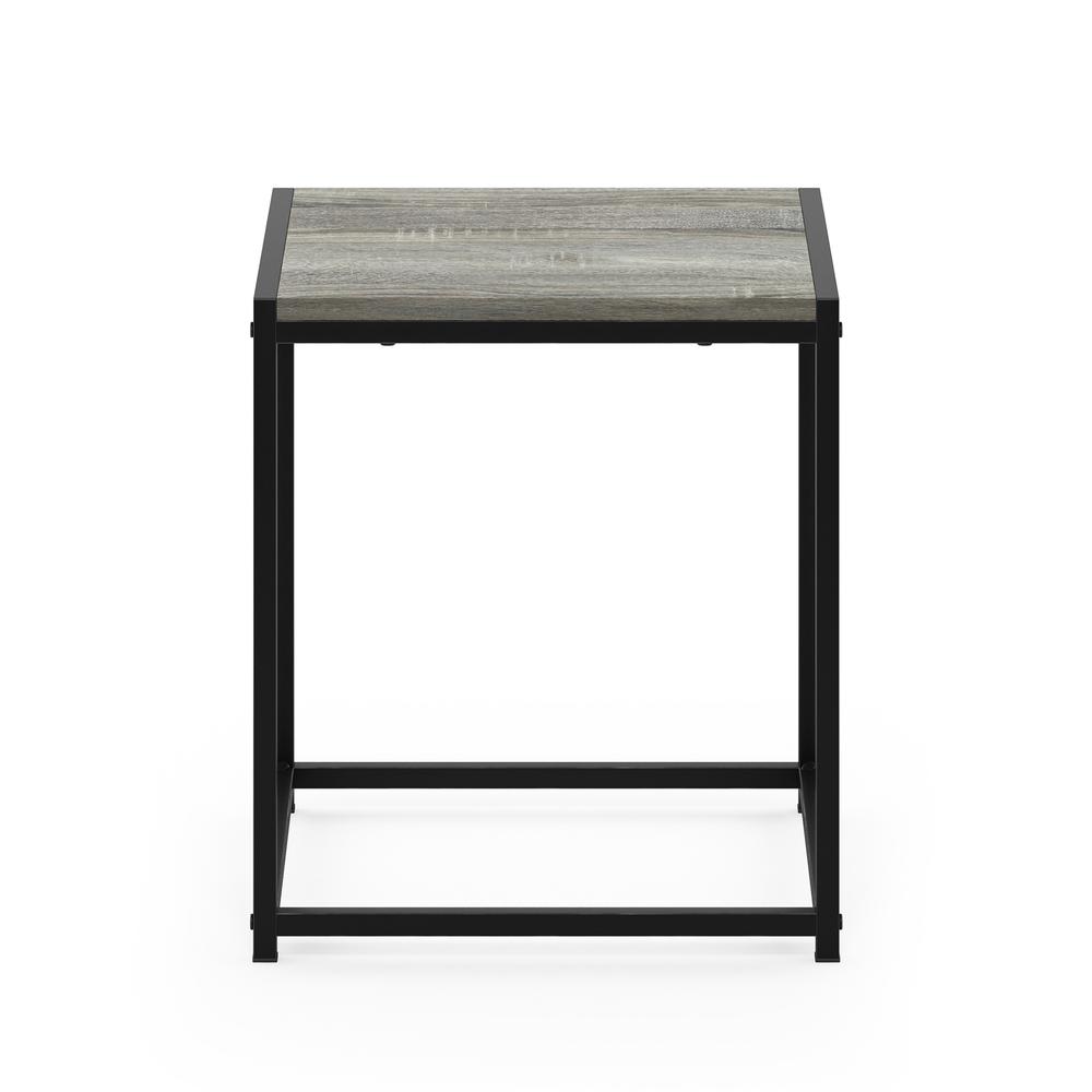 Furinno Camnus Modern Living End Table, French Oak Grey. Picture 3