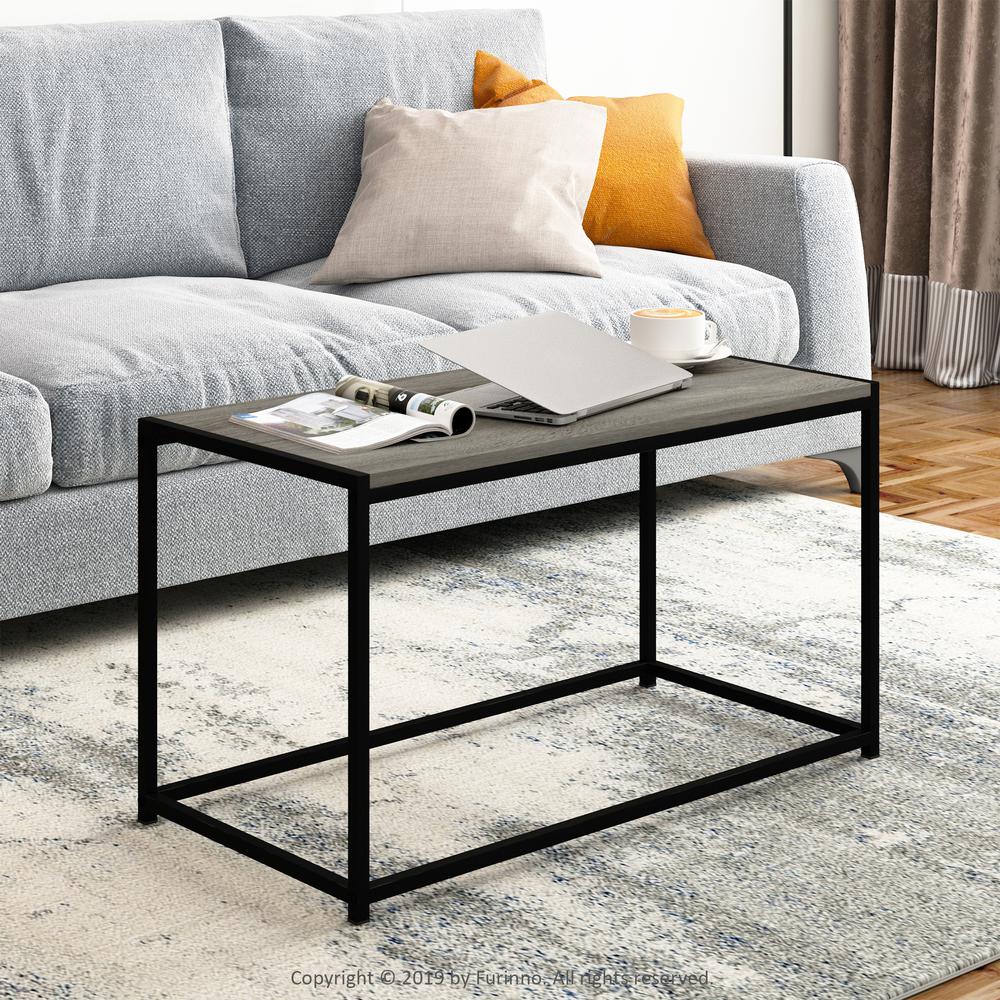 Furinno Camnus Modern Living Coffee Table, French Oak Grey. Picture 6