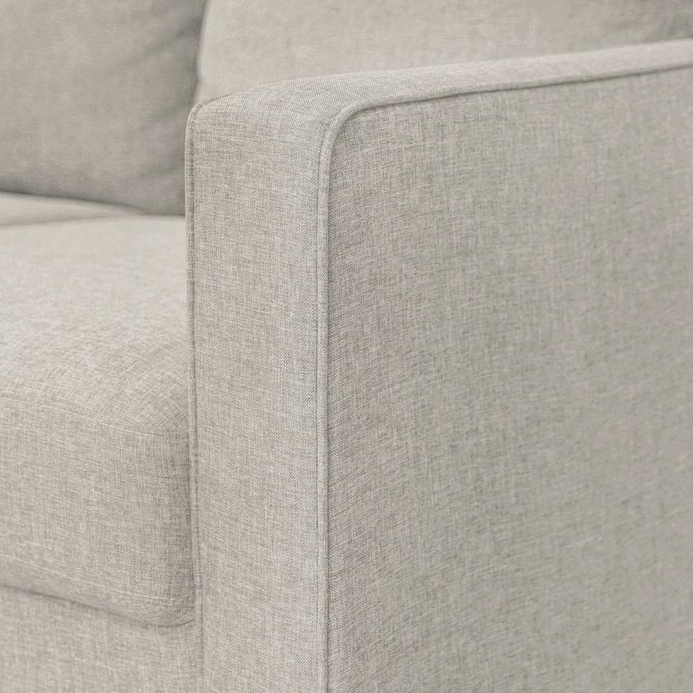 Furinno Bayonne Modern Upholstered 3-Seater Sofa, Fog. Picture 8