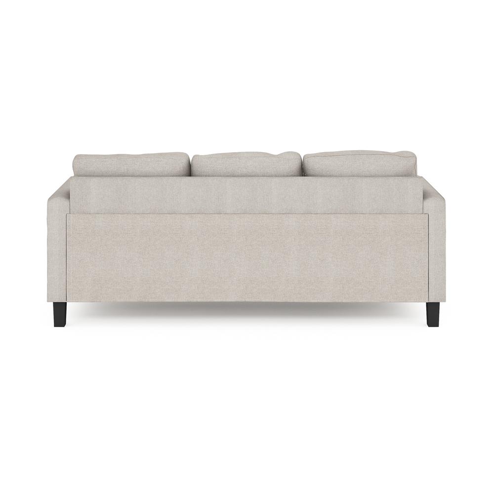 Furinno Bayonne Modern Upholstered 3-Seater Sofa, Fog. Picture 5