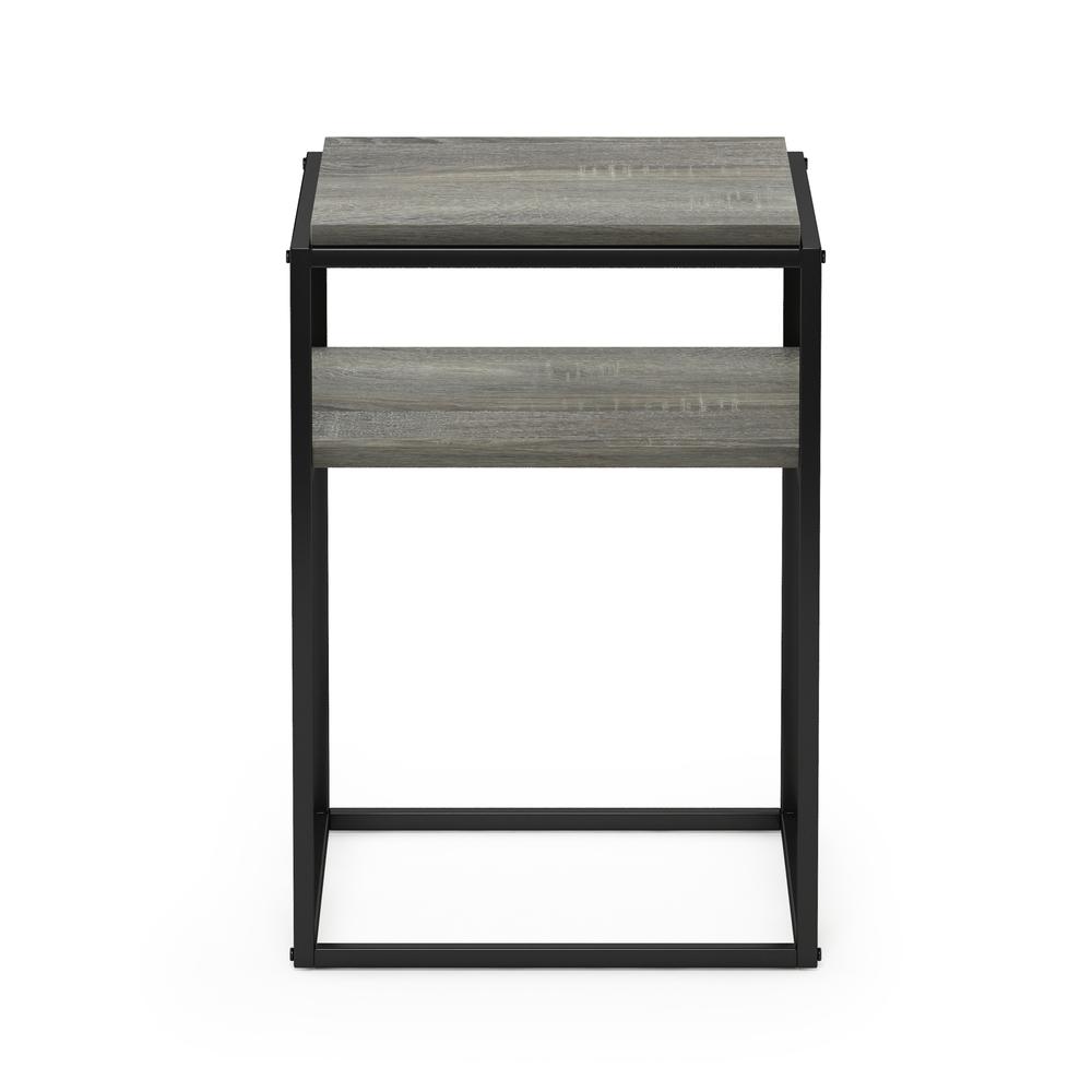 Furinno Moretti Modern Lifestyle Stackable Shelf, 2-Tier, French Oak Grey. Picture 3