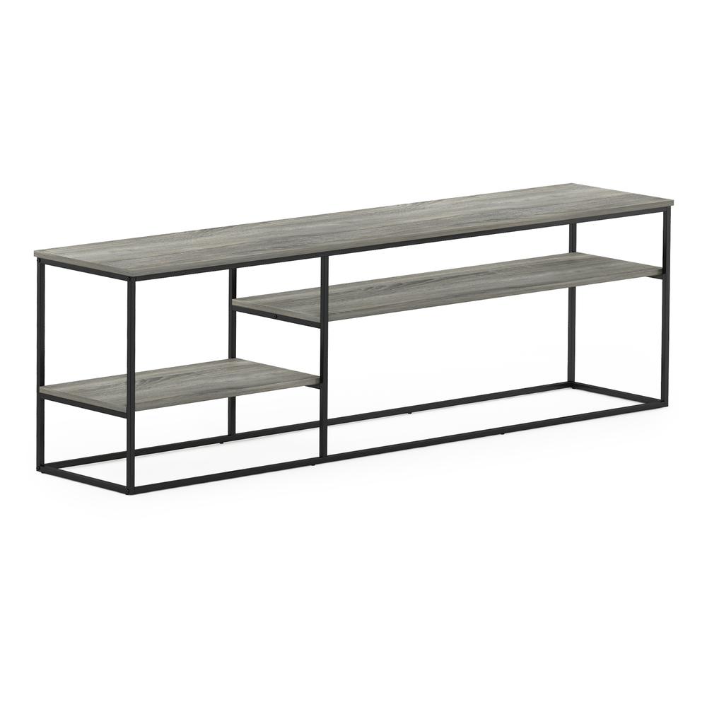 Furinno Moretti Modern Lifestyle TV Stand for TV up to 78 Inch, French Oak Grey. Picture 1