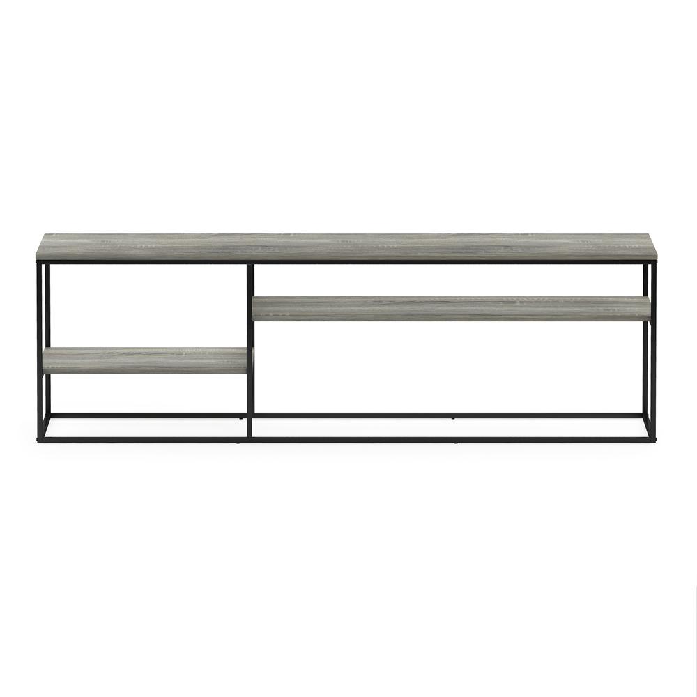 Furinno Moretti Modern Lifestyle TV Stand for TV up to 78 Inch, French Oak Grey. Picture 3
