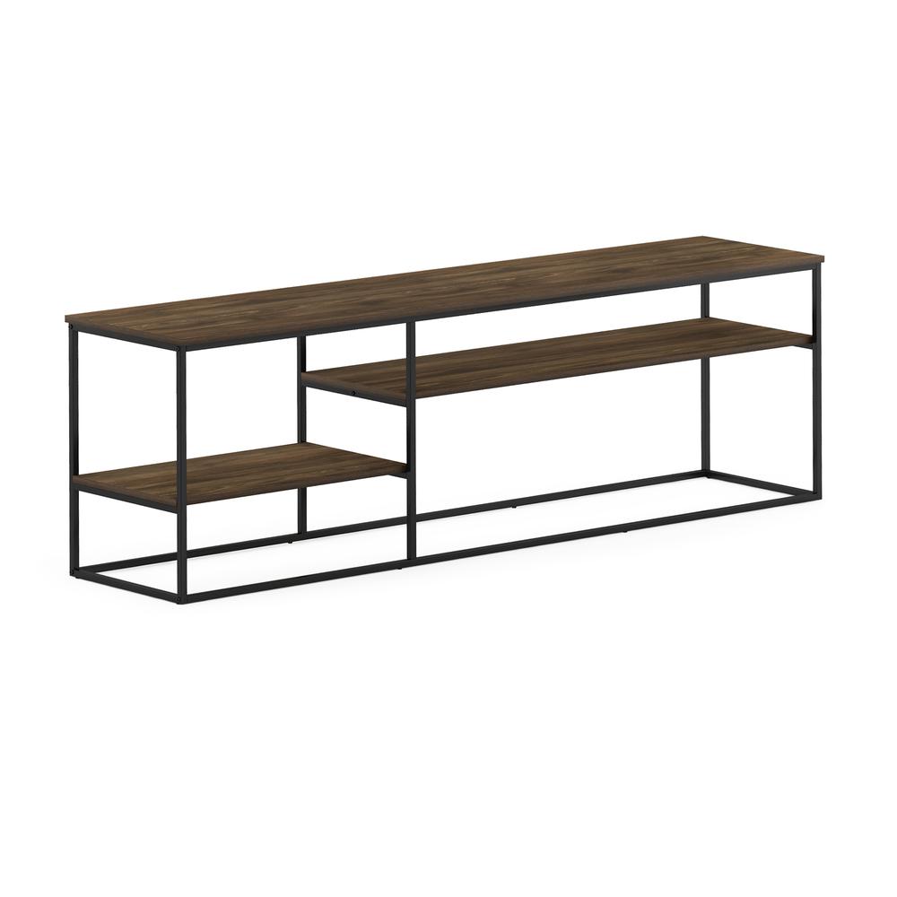 Furinno Moretti Modern Lifestyle TV Stand for TV up to 78 Inch, Columbia Walnut. Picture 1