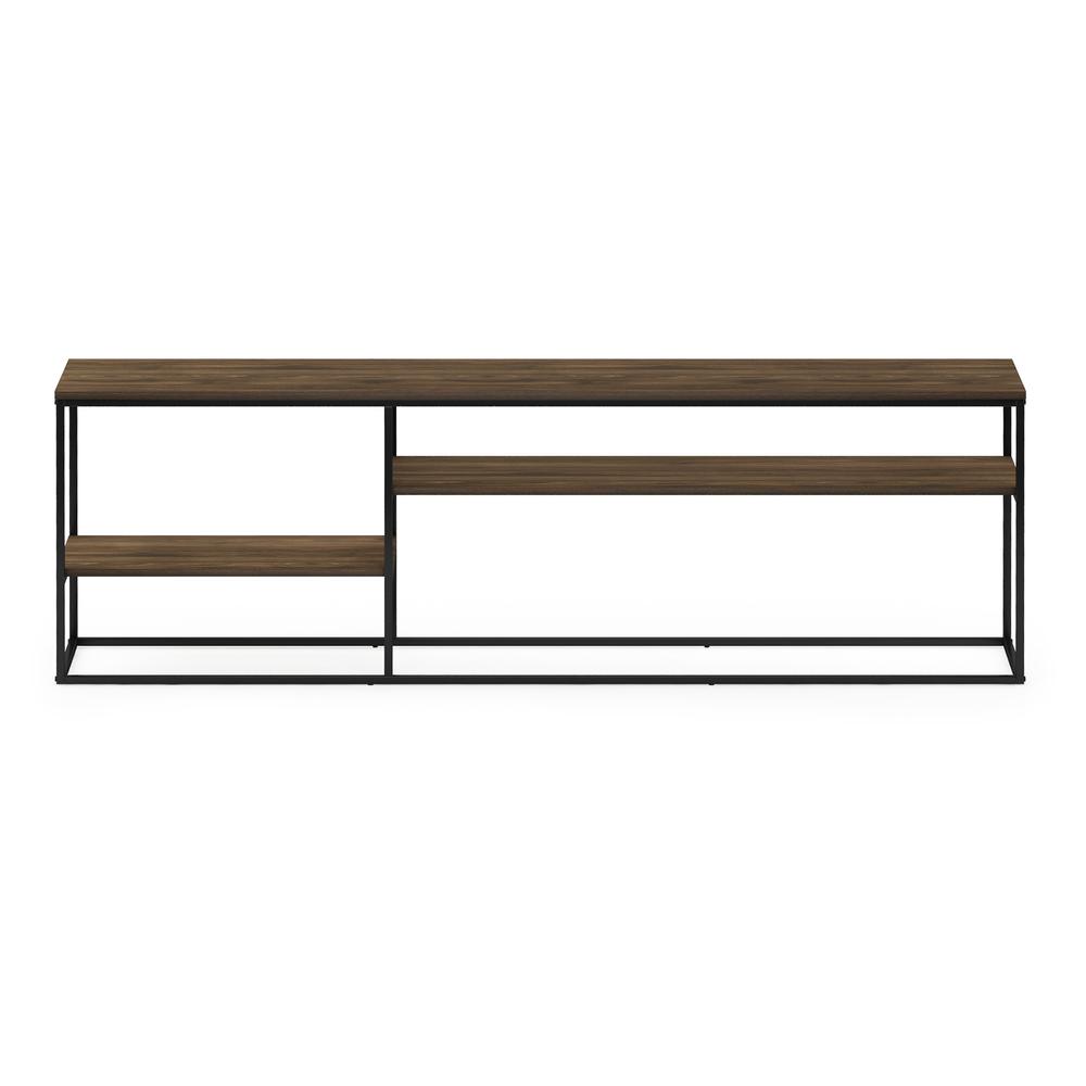 Furinno Moretti Modern Lifestyle TV Stand for TV up to 78 Inch, Columbia Walnut. Picture 3