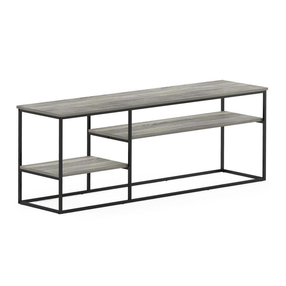 Furinno Moretti Modern Lifestyle TV Stand for TV up to 65 Inch, French Oak Grey. Picture 1