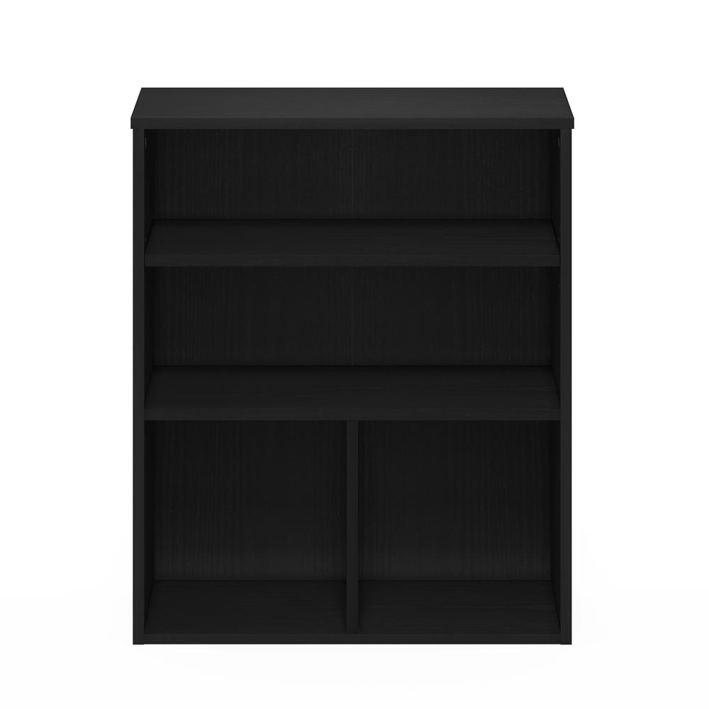 Furinno Pasir 3 Tier Display Bookcase, Black Oak. Picture 3