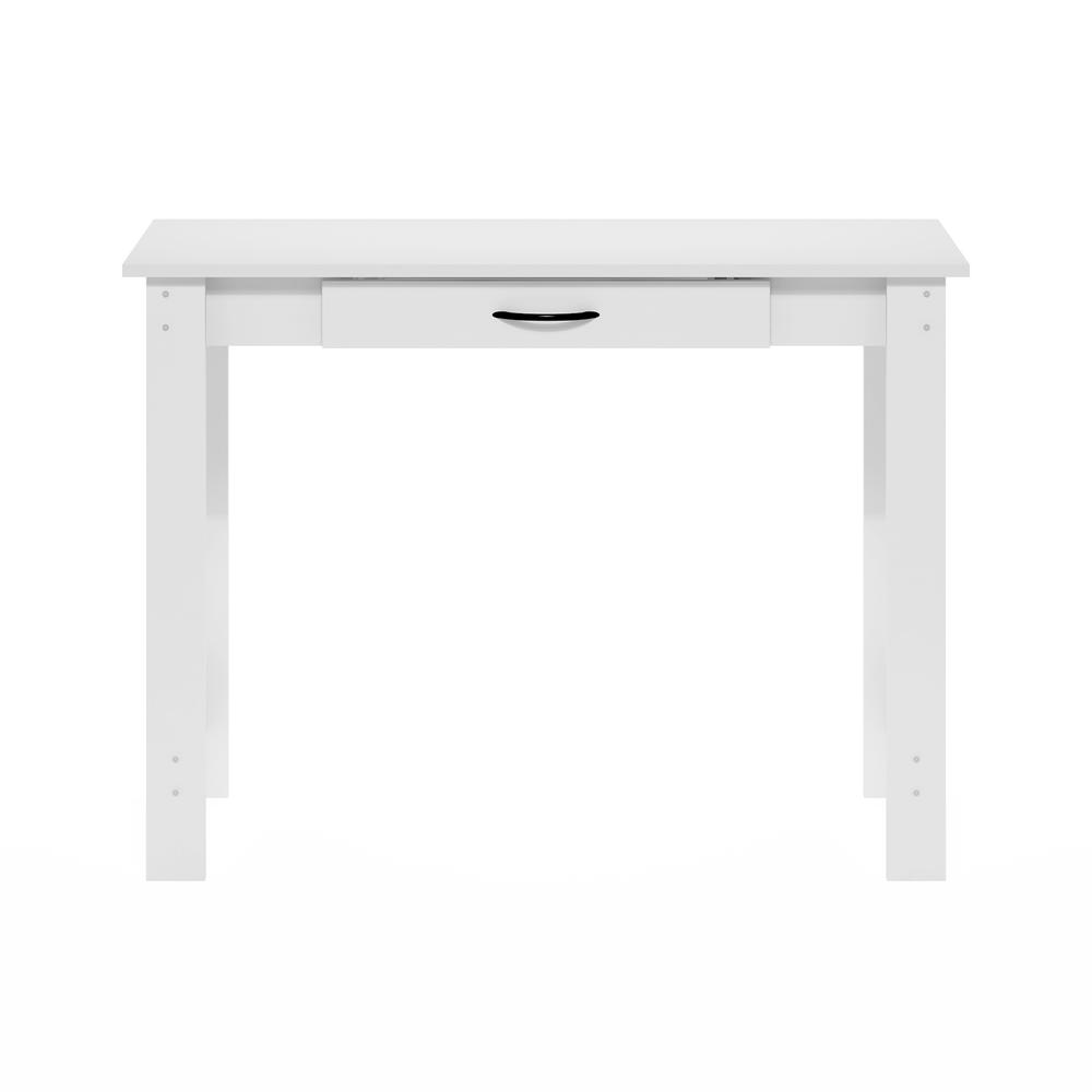 Furinno JAYA Writing Desk with Drawer, White. Picture 3