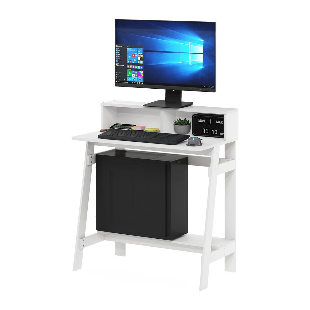 Furinno Simplistic A Frame Computer Desk, White. Picture 4