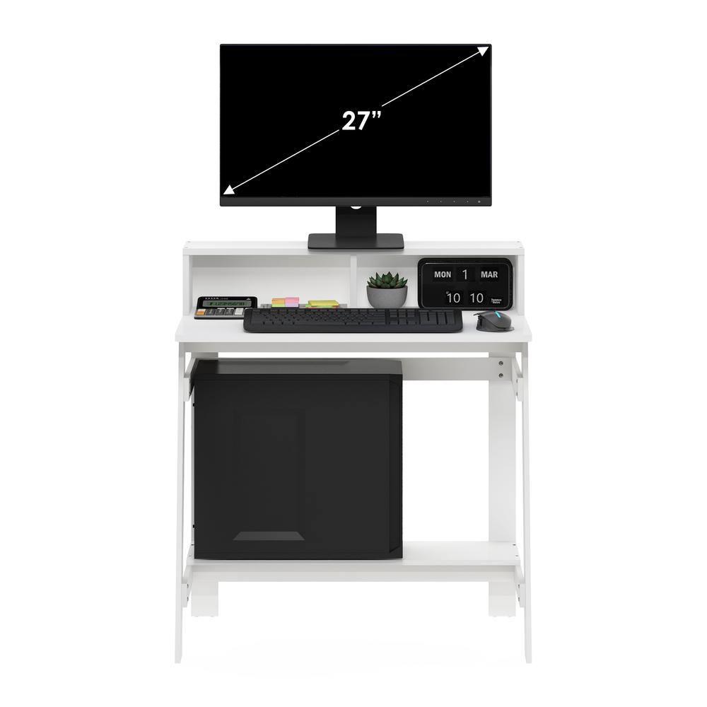 Furinno Simplistic A Frame Computer Desk, White. Picture 5
