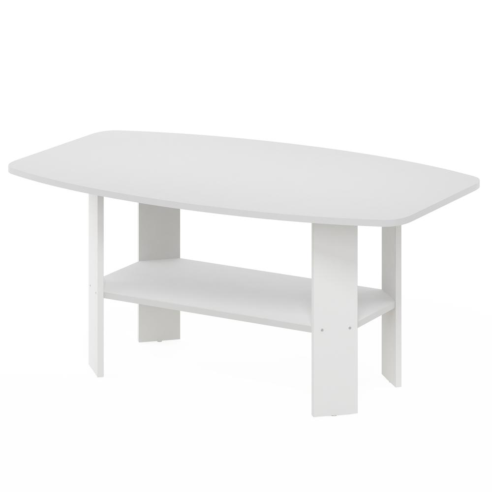 Furinno Simple Design Coffee Table, White. Picture 1
