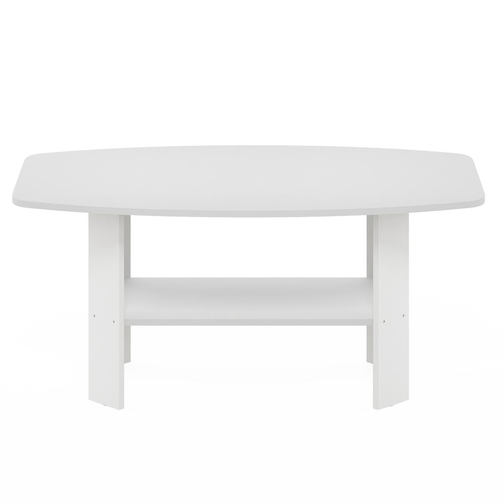 Furinno Simple Design Coffee Table, White. Picture 3
