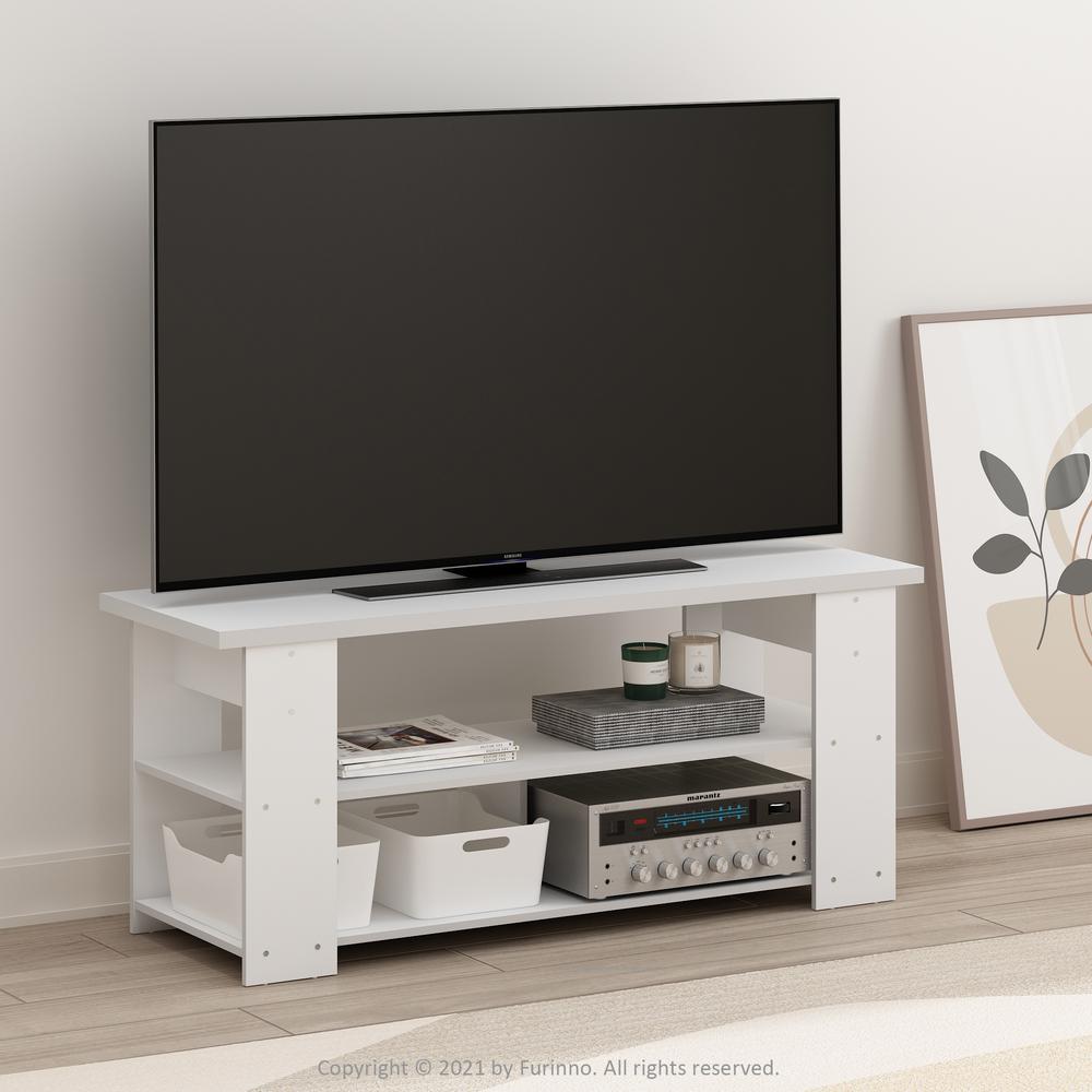 JAYA TV Stand Up To 55-Inch, White. Picture 2