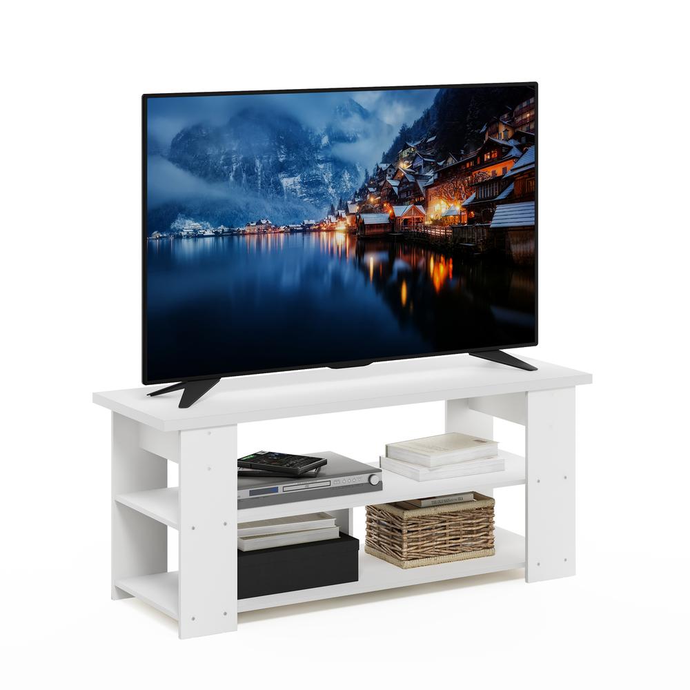 JAYA TV Stand Up To 55-Inch, White. Picture 4