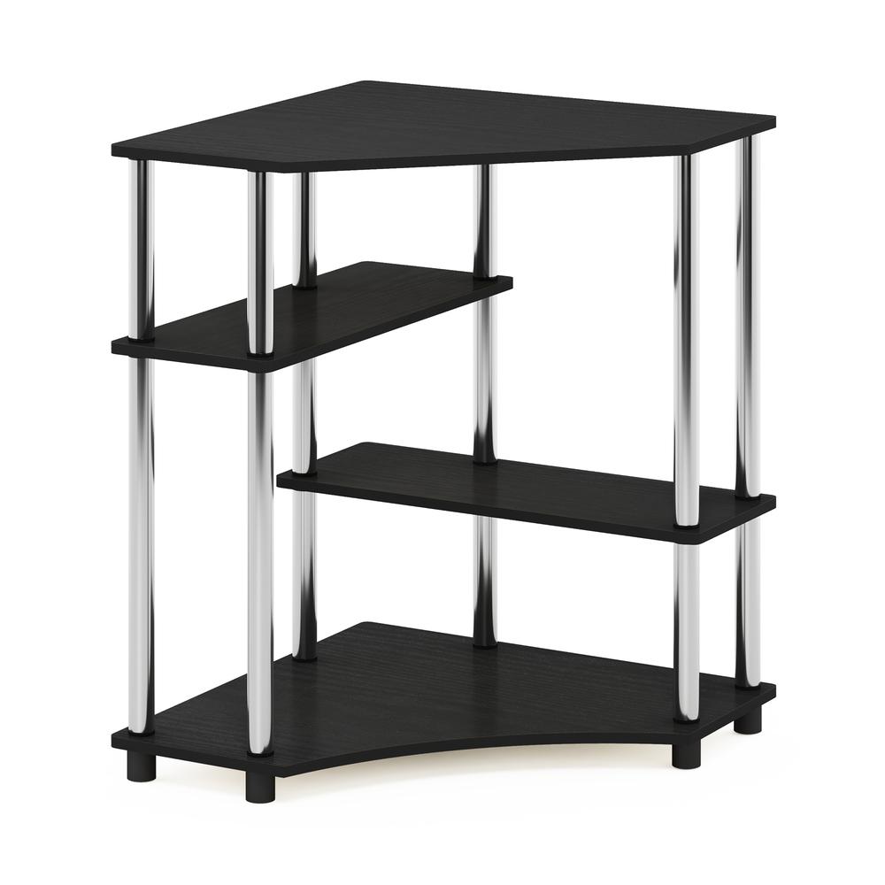 Furinno Turn-N-Tube Space Saving Corner Desk with Shelves. Picture 1