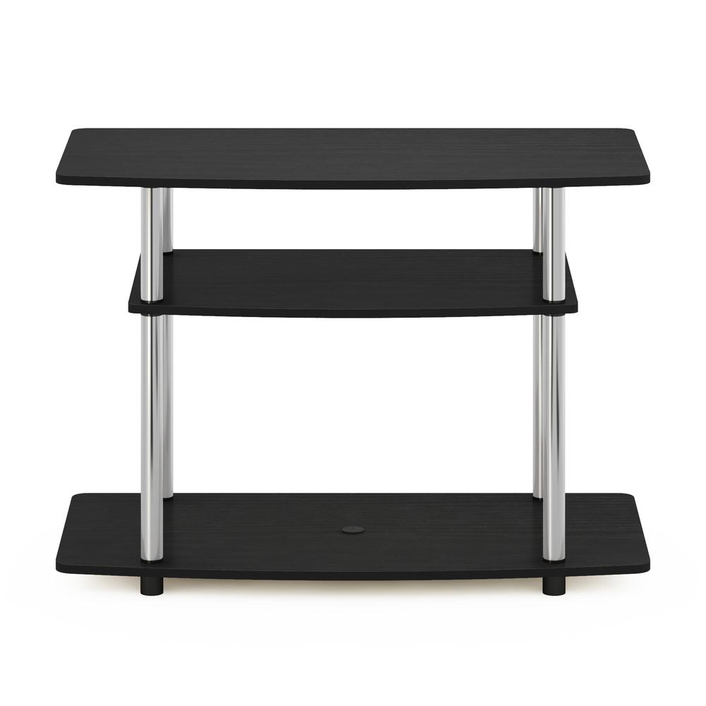 Furinno Turn-N-Tube No Tools 3-Tier TV Stands, Americano/Chrome. Picture 3