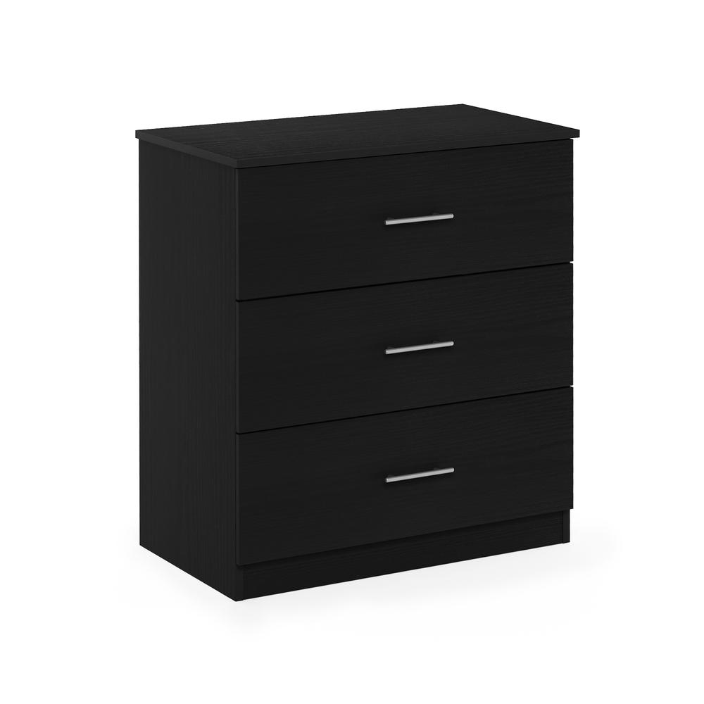 Furinno Tidur Simple Design 3-Drawer Dresser with Handle, Americano. The main picture.
