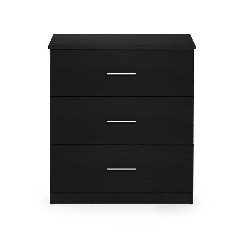 Furinno Tidur Simple Design 3-Drawer Dresser with Handle, Americano. Picture 3