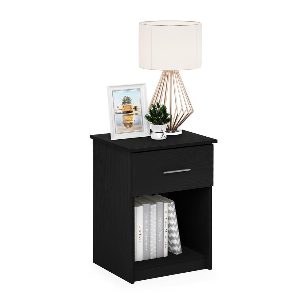Furinno Tidur Nightstand with Handle with One Drawer, Americano. Picture 4