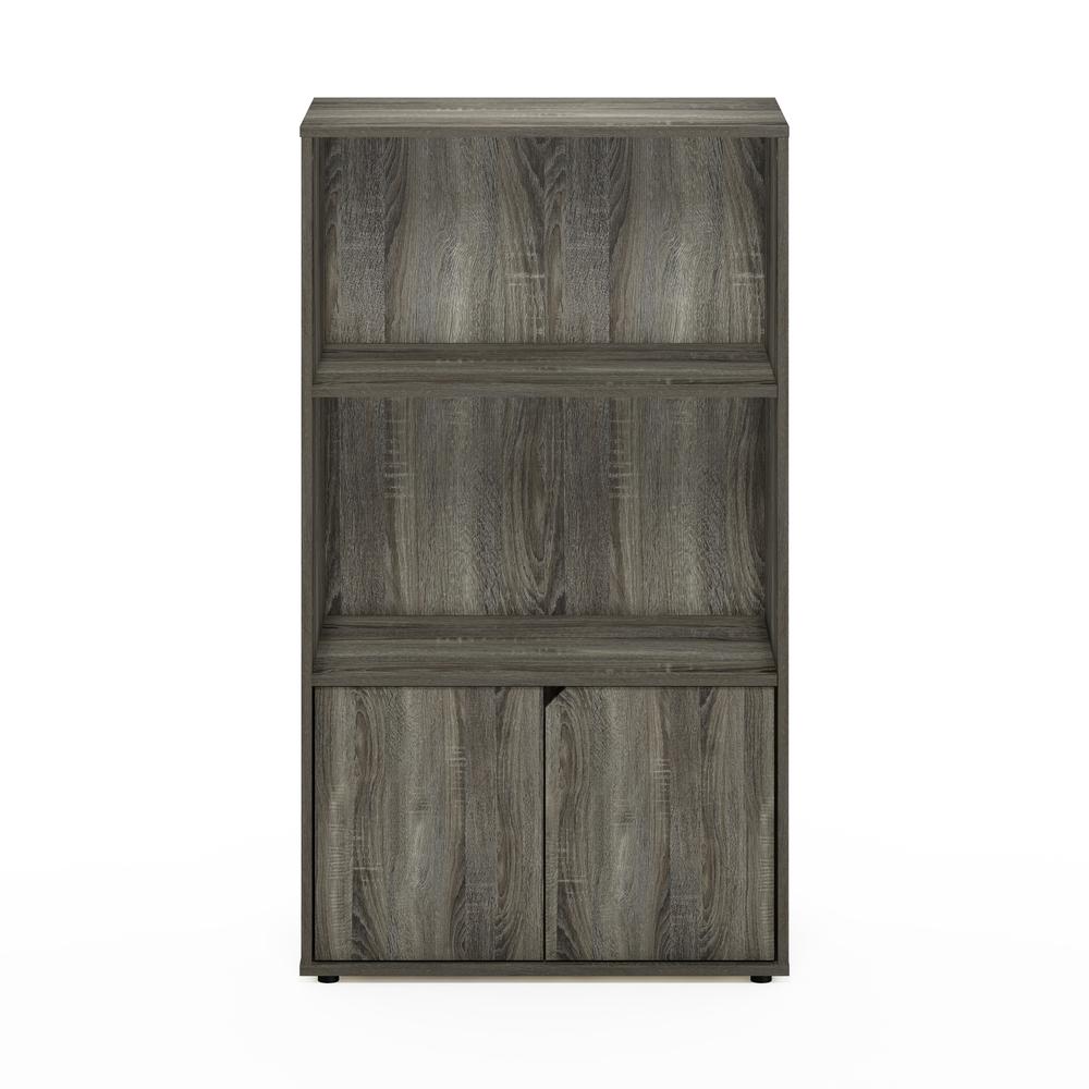 Furinno JAYA Kitchen Storage Shelf with Cabinet, French Oak Grey. Picture 3