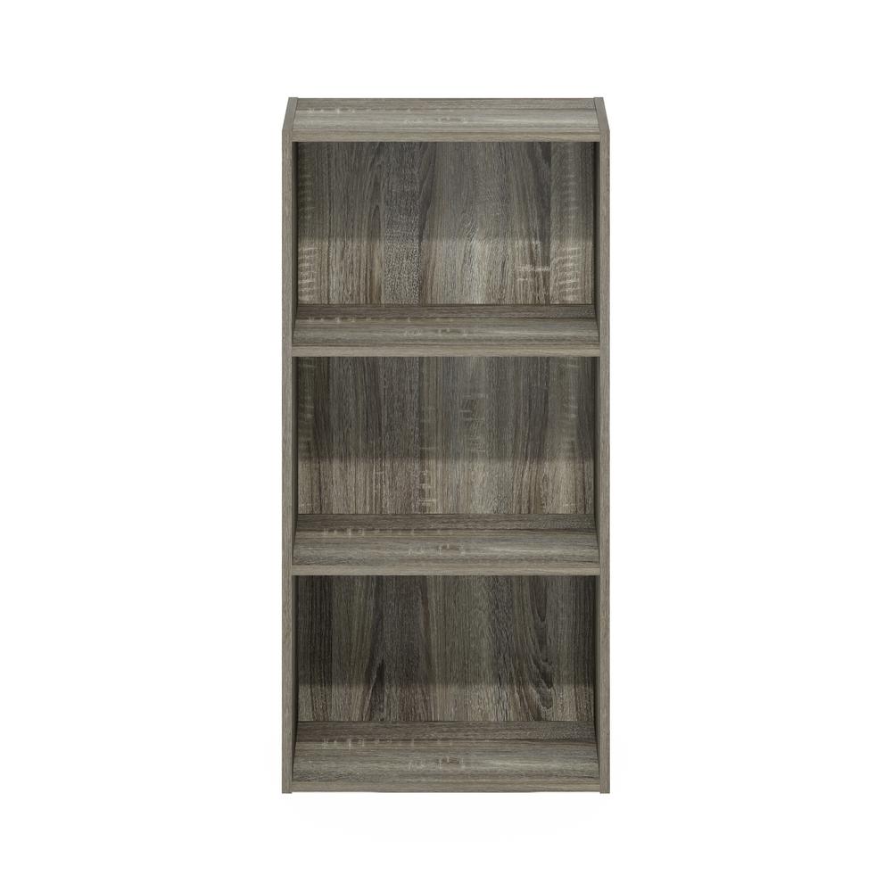 Furinno Luder 3-Tier Open Shelf Bookcase, French Oak. Picture 3