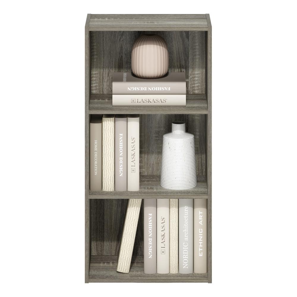 Furinno Luder 3-Tier Open Shelf Bookcase, French Oak. Picture 5