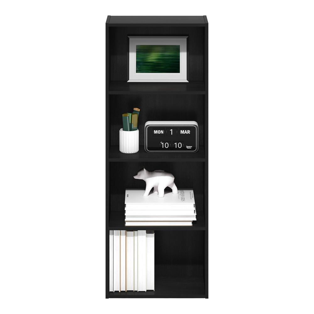 Furinno Luder 4-Tier Open Shelf Bookcase, Blackwood. Picture 5