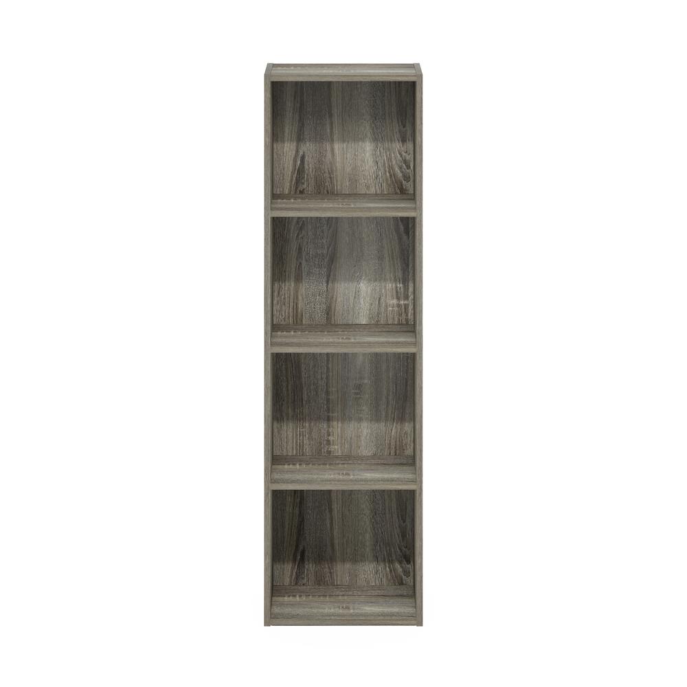 Furinno Pasir 4-Tier Open Shelf Bookcase, French Oak. Picture 3