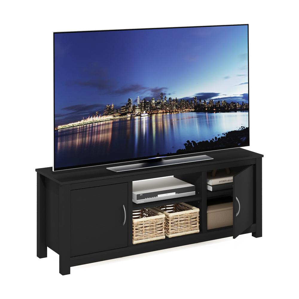 Furinno Classic TV Stand with Storage for TV up to 65 Inch, Americano. Picture 4