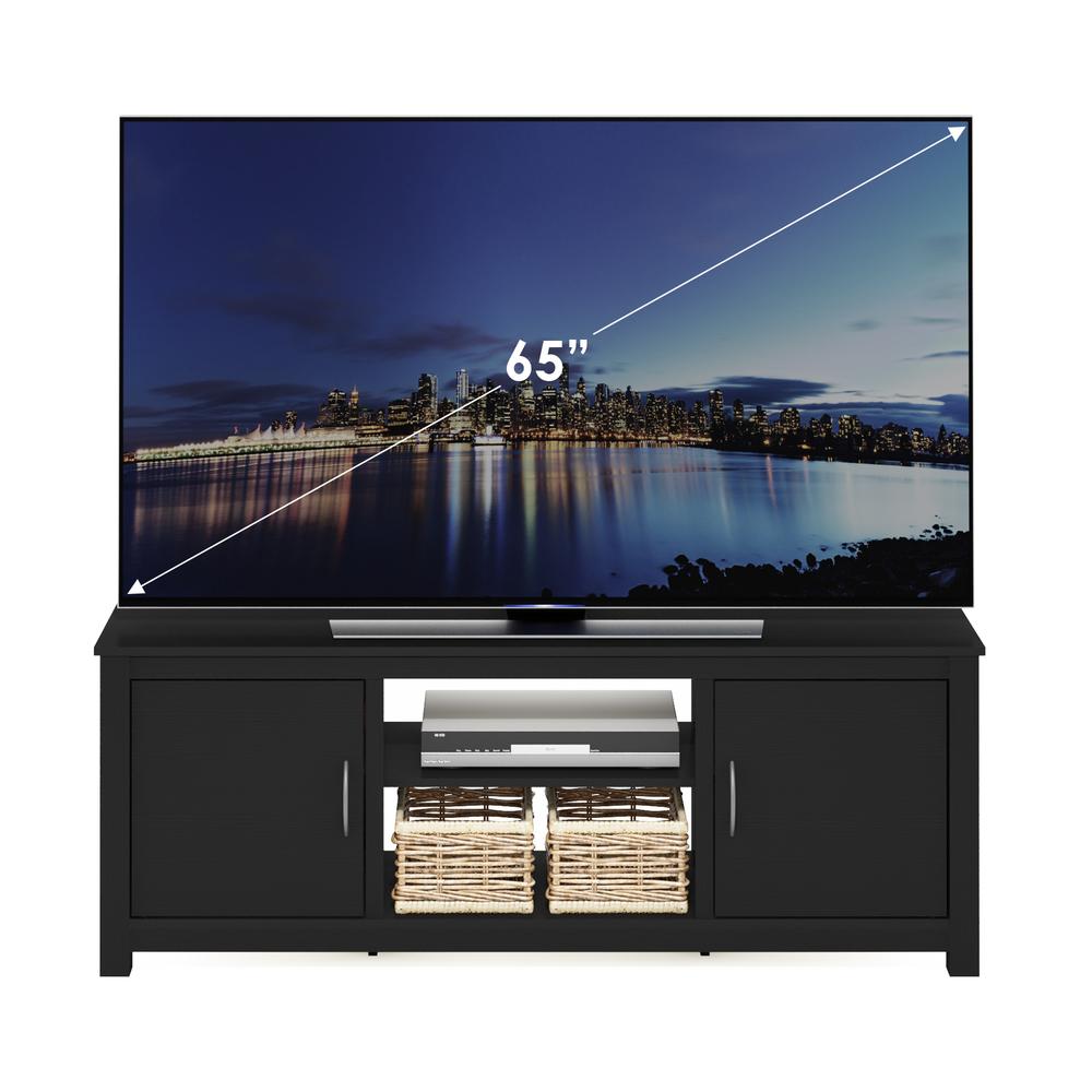 Furinno Classic TV Stand with Storage for TV up to 65 Inch, Americano. Picture 5
